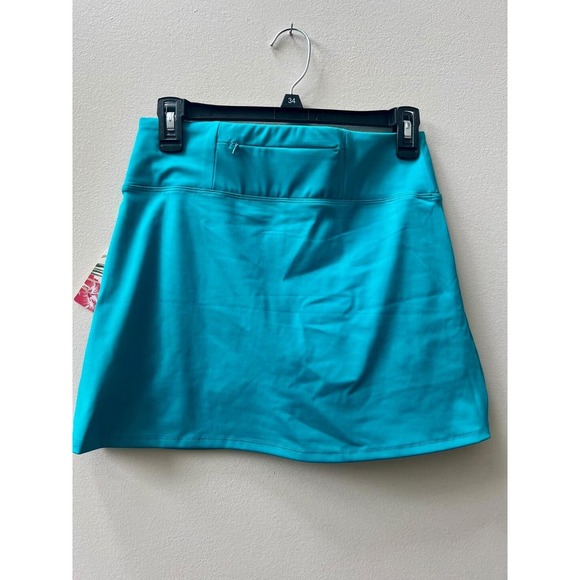 Tommy Bahama Athletic Skort Golf Tennis XS Teal with Floral Trim New NWT UPF 50 - Picture 2 of 9